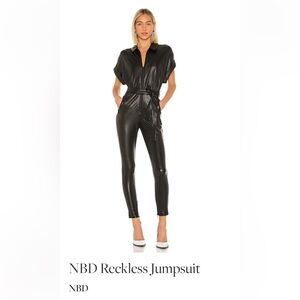 NBD Reckless jumpsuit in black